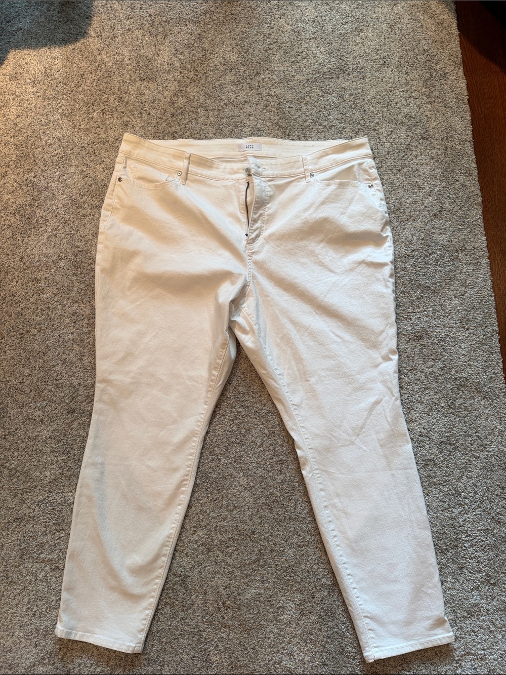 LOFT Women's white high waist Skinny Jeans